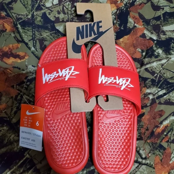 Nike | Shoes | Nike X Stussy Benassi Slides | Poshmark